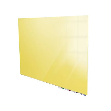 Ghent AriaGlassboard, 2 ft.Hx3 ft.W, 1/4", Yellow, Glass, 24", 36", Yellow ARIASN23YW